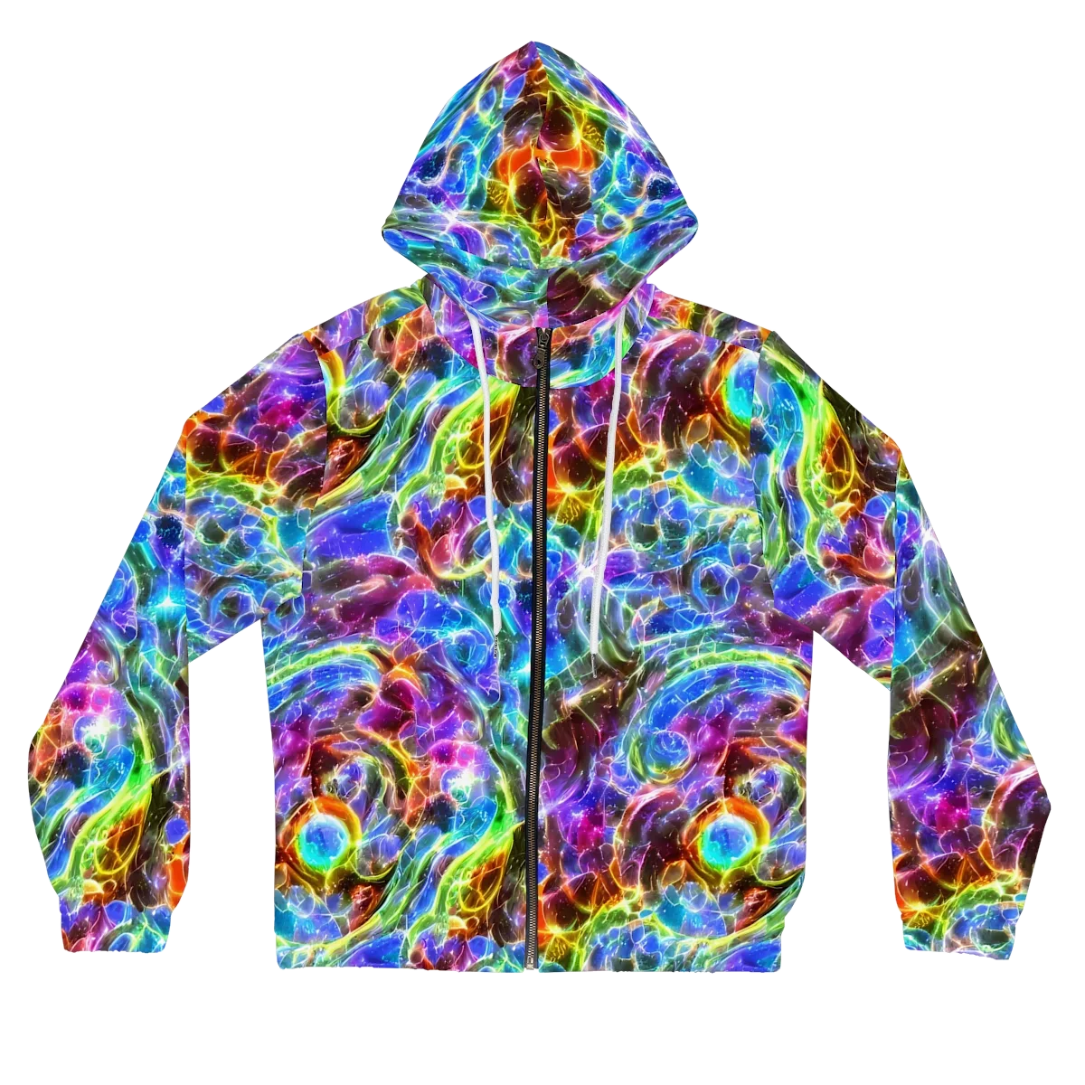 Galaxy Glass on Women's Full-Zip Hoodie — Front