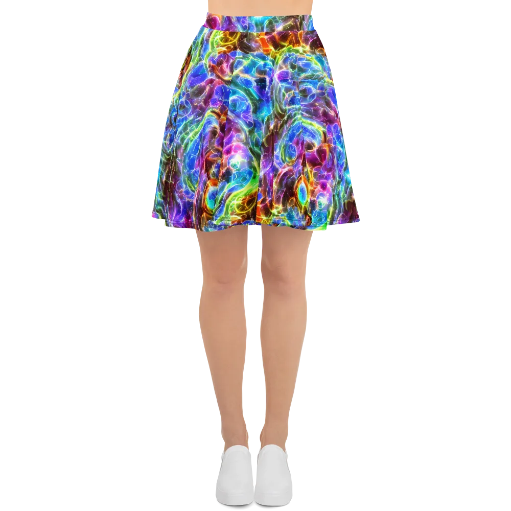 Galaxy Glass on Skater Skirt — Front