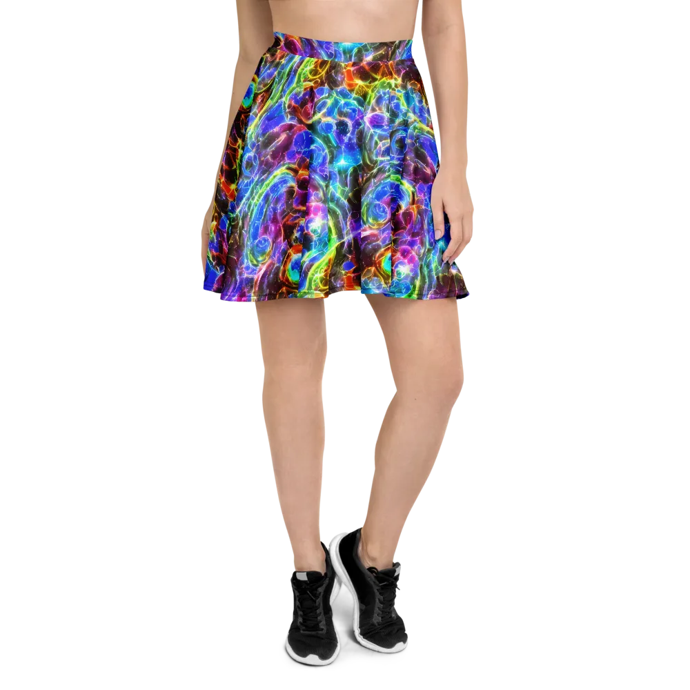 Galaxy Glass on Skater Skirt — Front