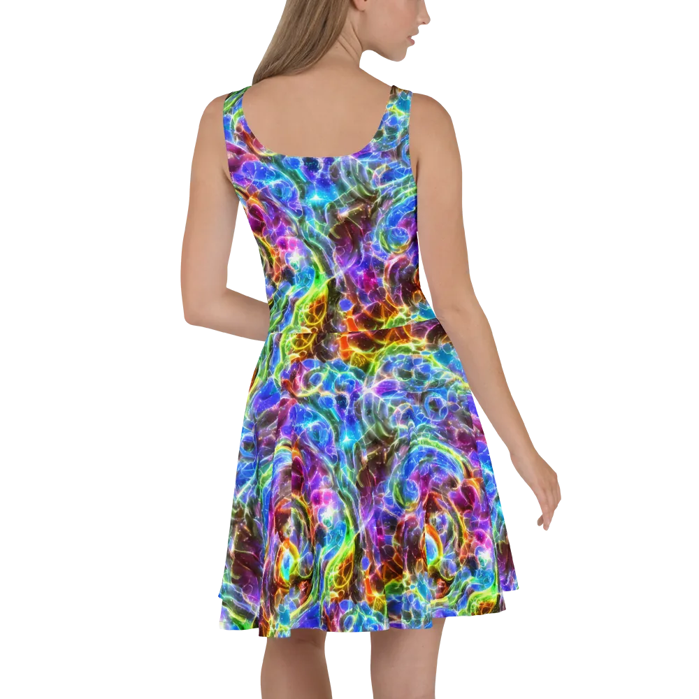 Galaxy Glass on Skater Dress — Back