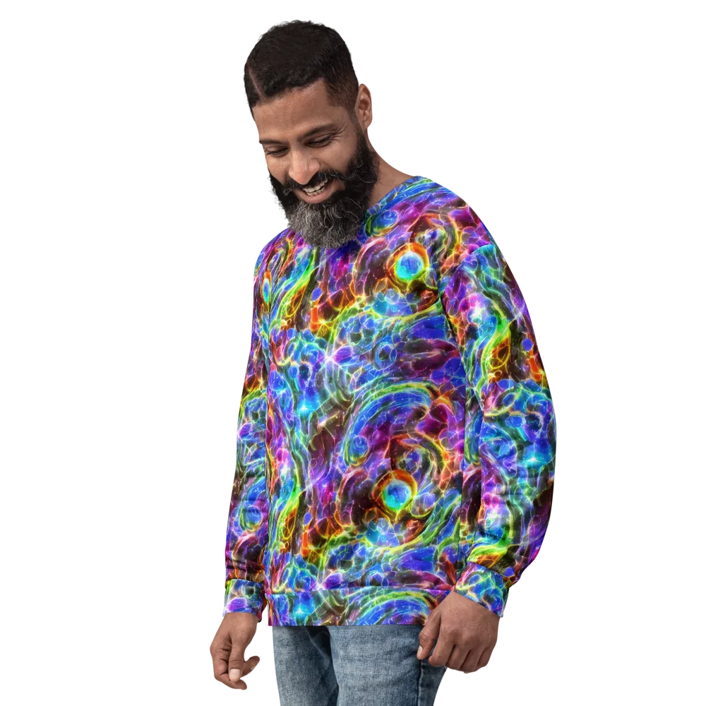 Galaxy Glass on Sweatshirt — Left Front