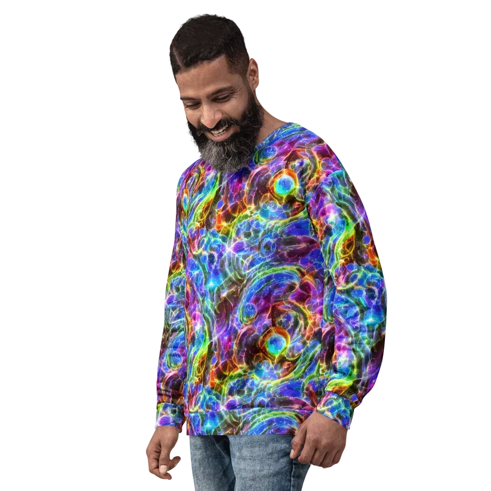 Galaxy Glass on Sweatshirt — Left Front