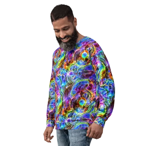 Galaxy Glass on a Sweatshirt