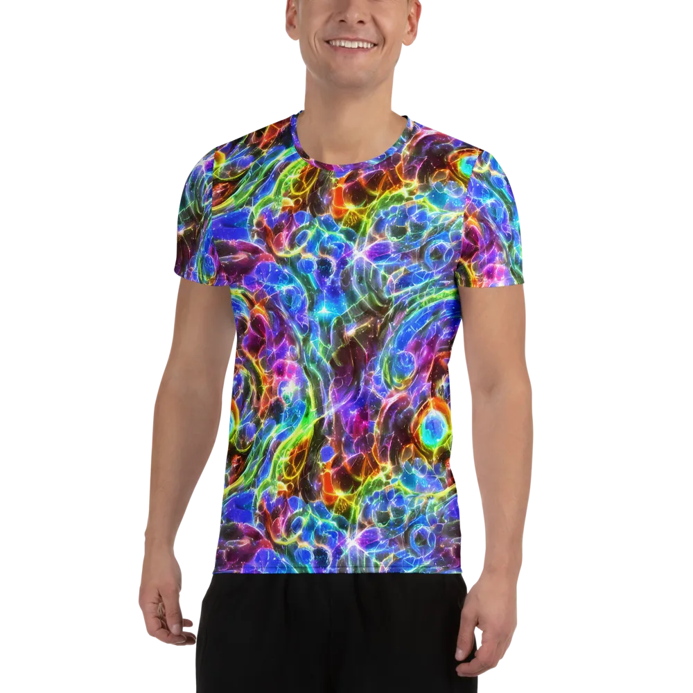 Galaxy Glass on Men's Athletic T-Shirt — Front