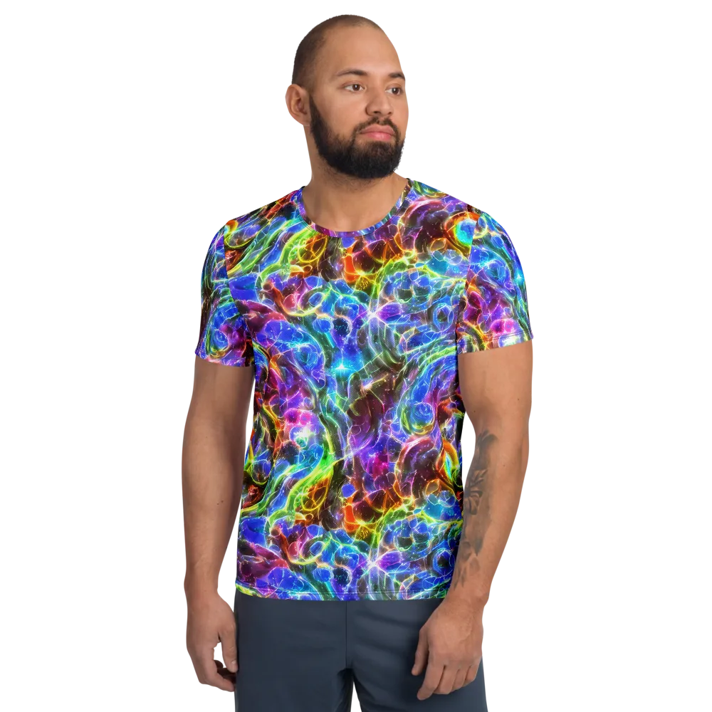 Galaxy Glass on Men's Athletic T-Shirt — Front