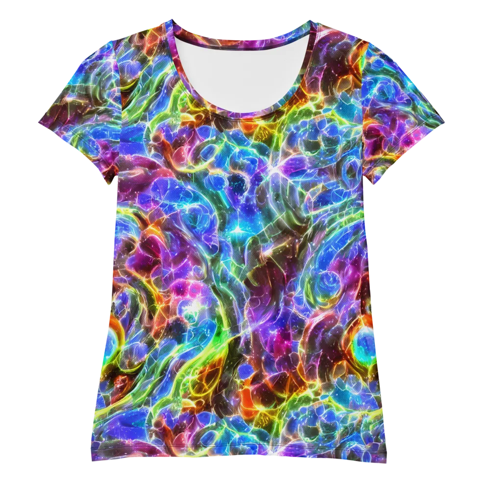 Galaxy Glass on Women's Athletic T-Shirt — Front