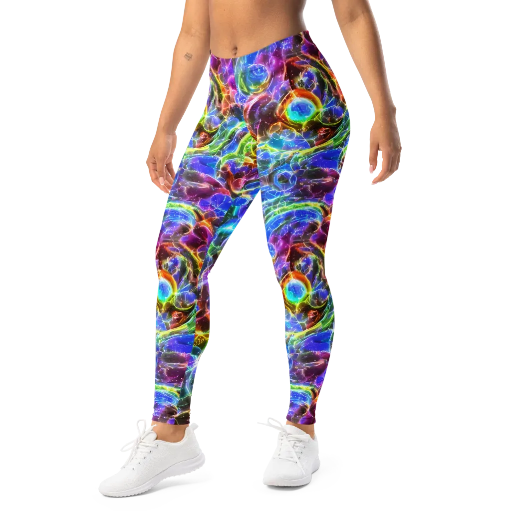 Galaxy Glass on Leggings — Left Front