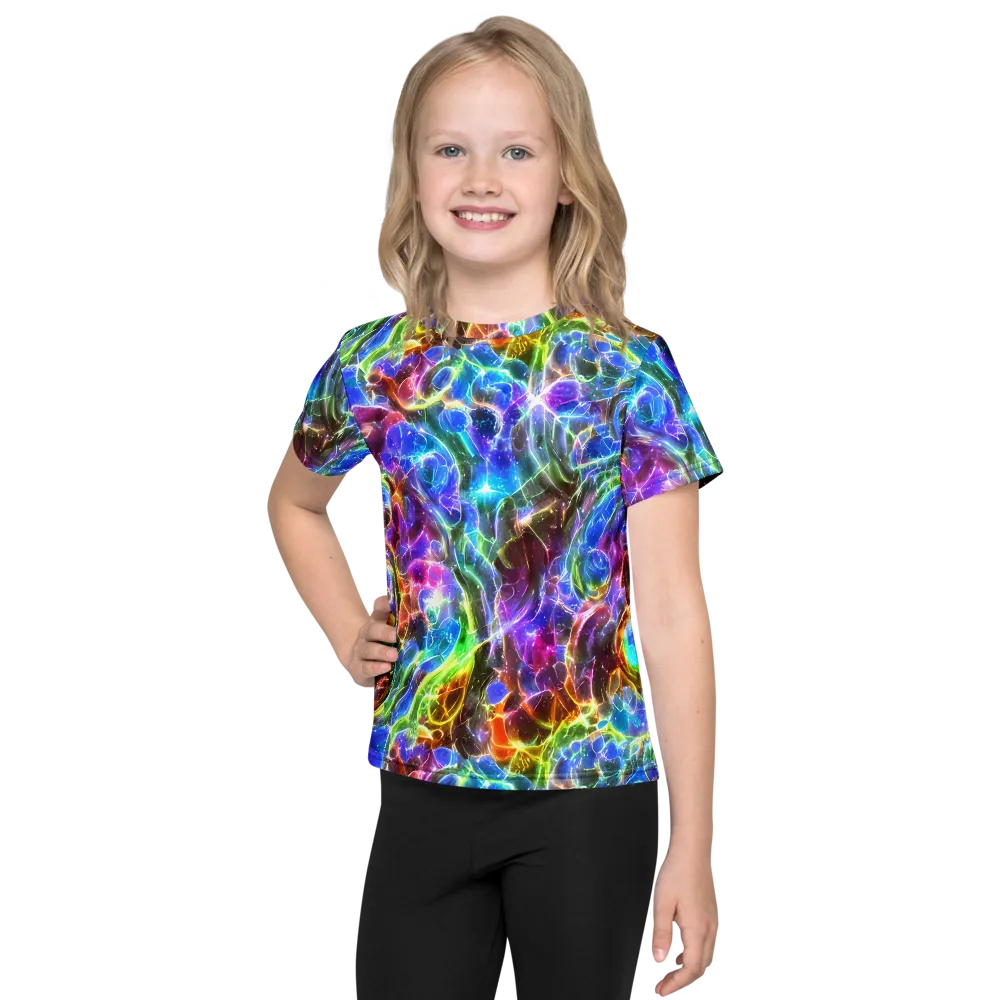 Galaxy Glass on Kids Crew Neck T-Shirt — Front