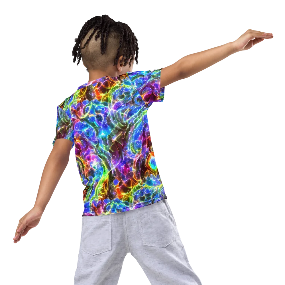 Galaxy Glass on Kids Crew Neck T-Shirt — Back