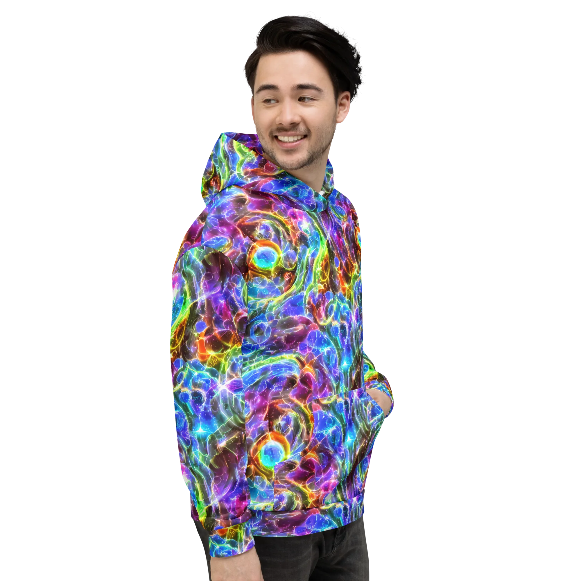 Galaxy Glass on Hoodie — Right
