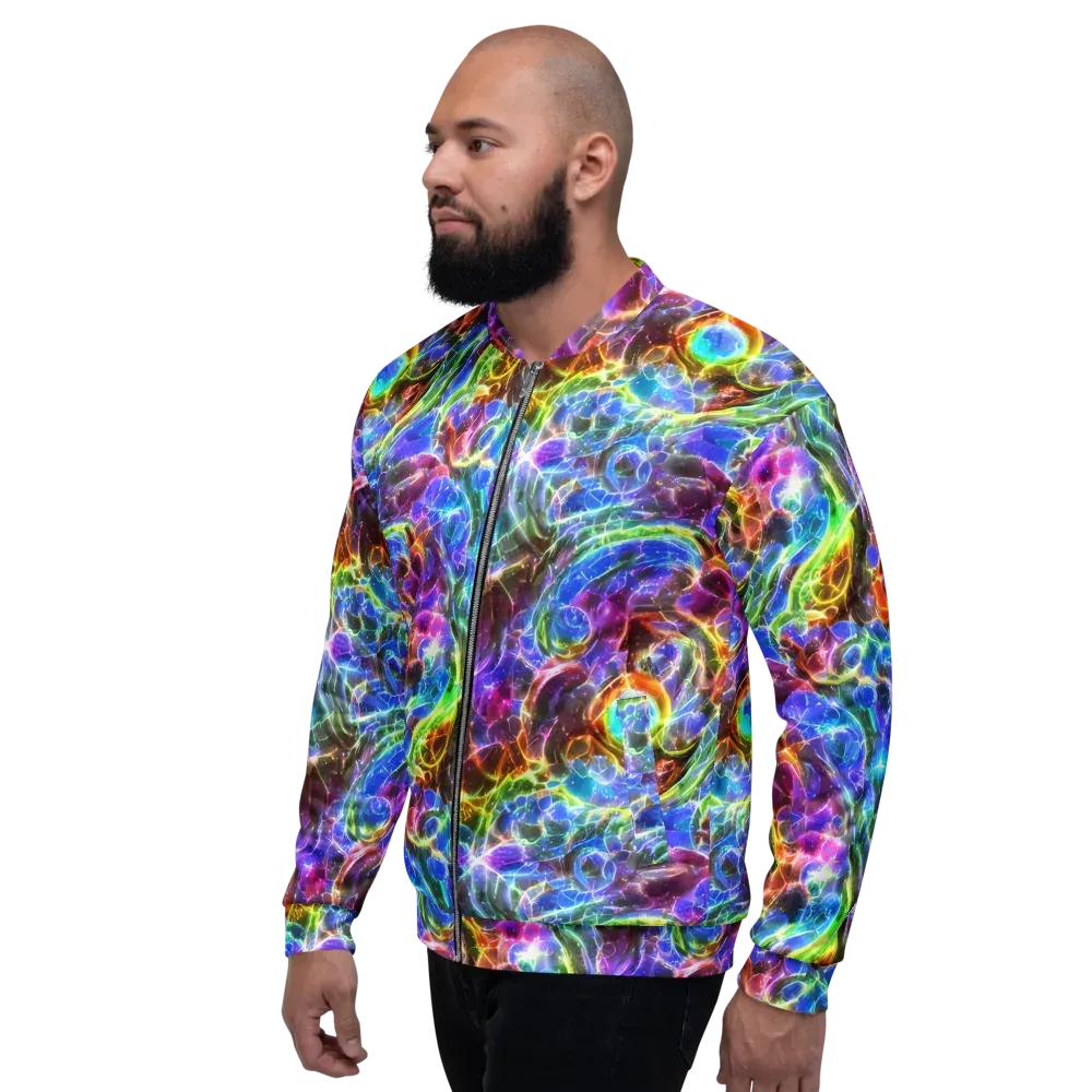 Galaxy Glass on Bomber Jacket — Left