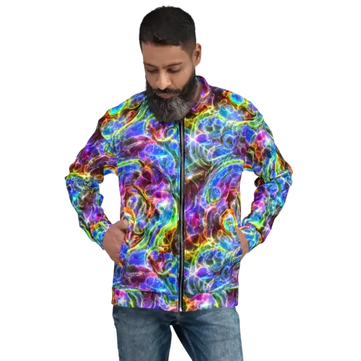 Galaxy Glass on a Bomber Jacket
