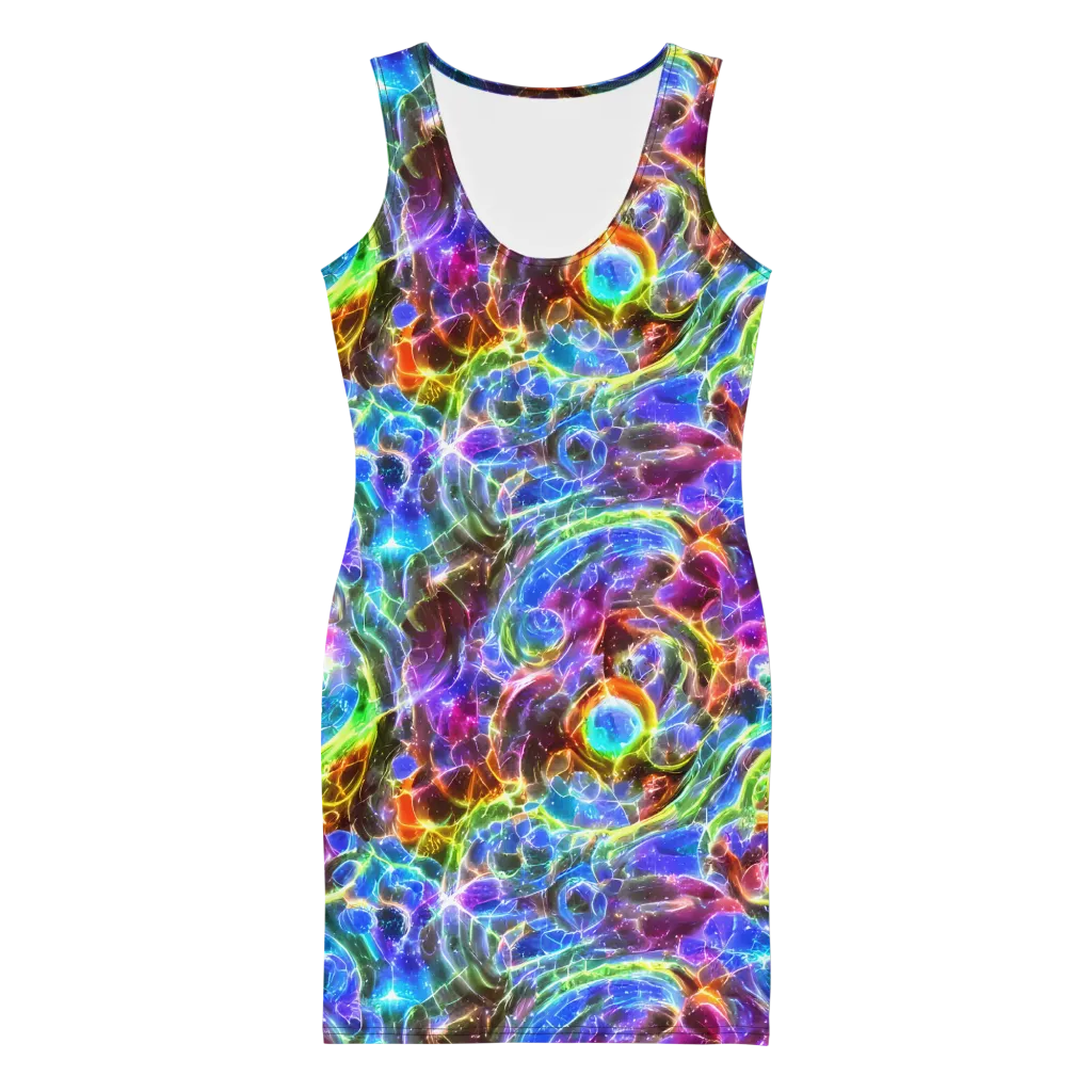 Galaxy Glass on Bodycon Dress — Front