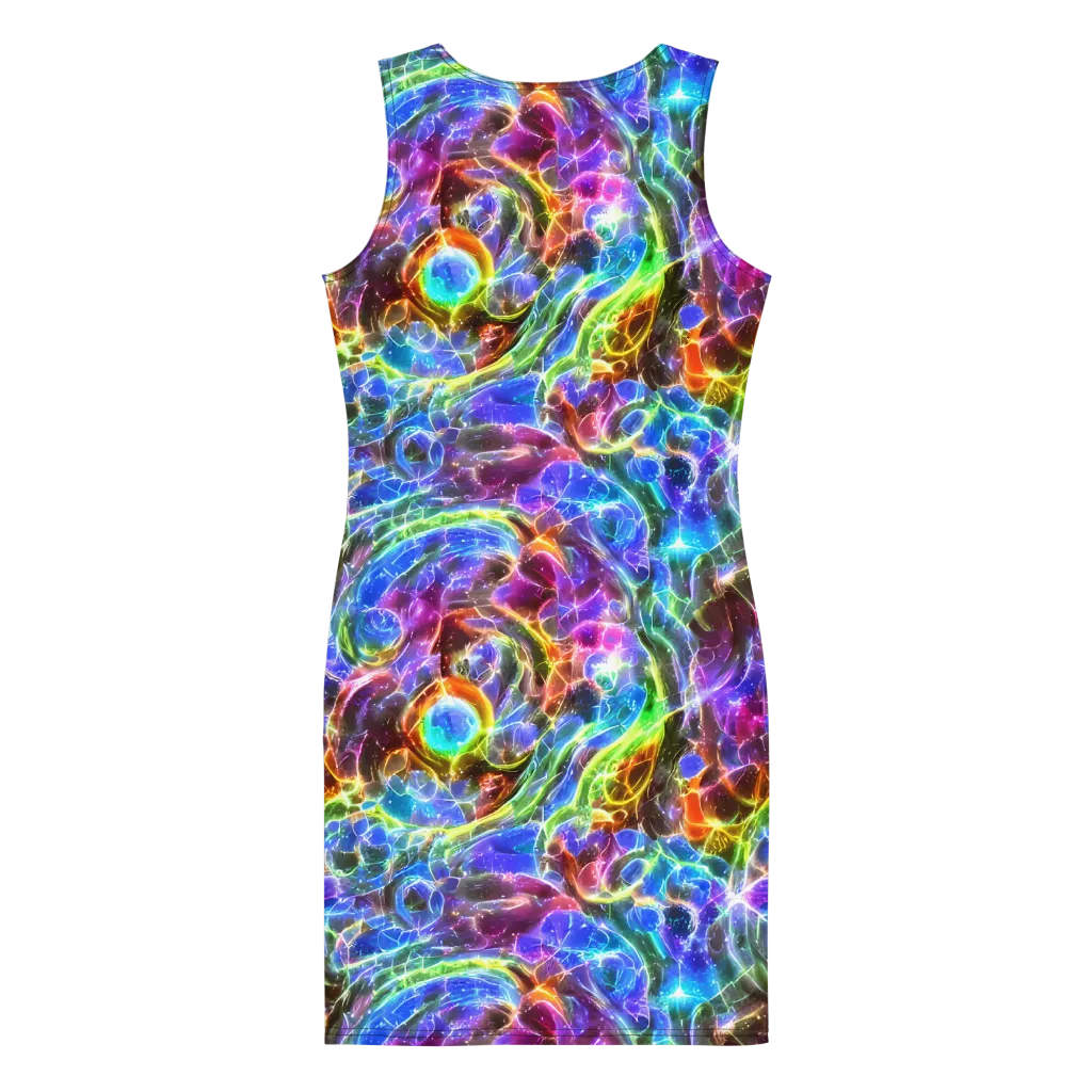 Galaxy Glass on Bodycon Dress — Back