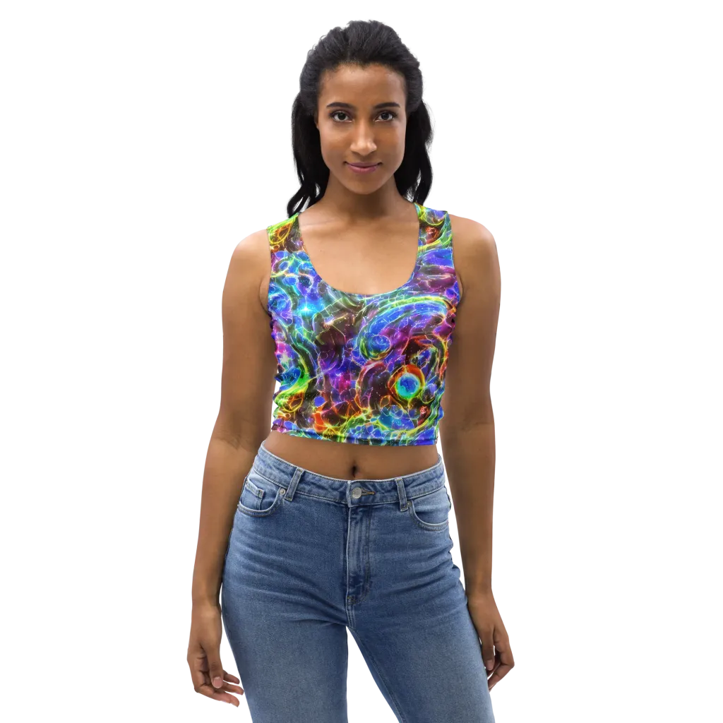 Galaxy Glass on Crop Top — Front