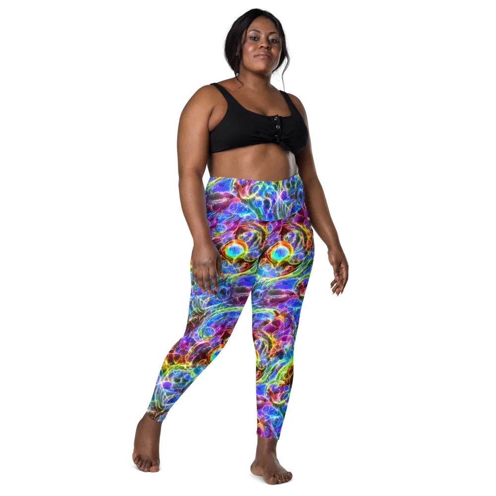 Galaxy Glass on Leggings with Pockets — Front