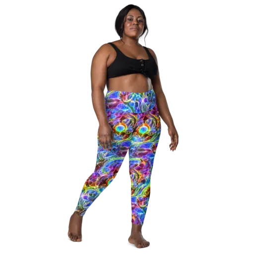 Galaxy Glass on a Leggings with Pockets