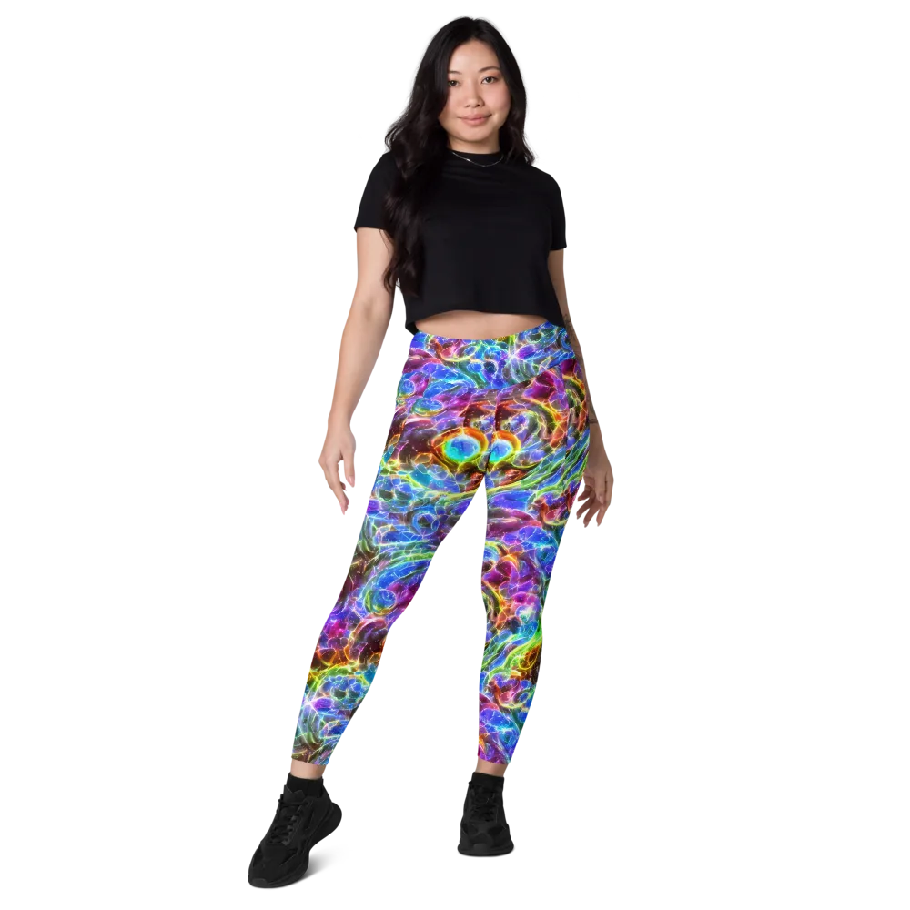 Galaxy Glass on Leggings with Pockets — Front