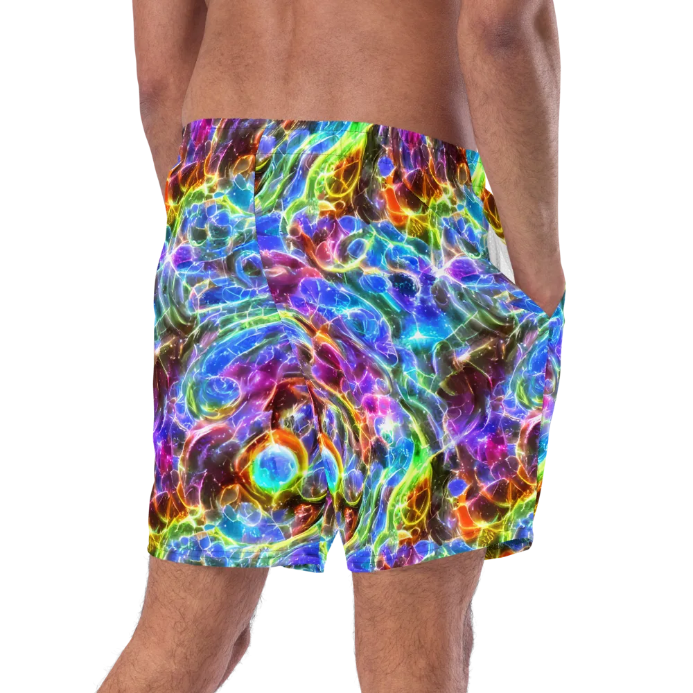 Galaxy Glass on Swim Trunks — Right Back