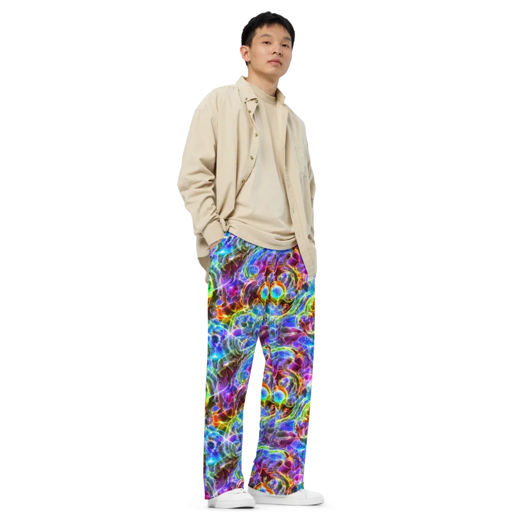 Galaxy Glass on Wide-Leg Pants — Right Front