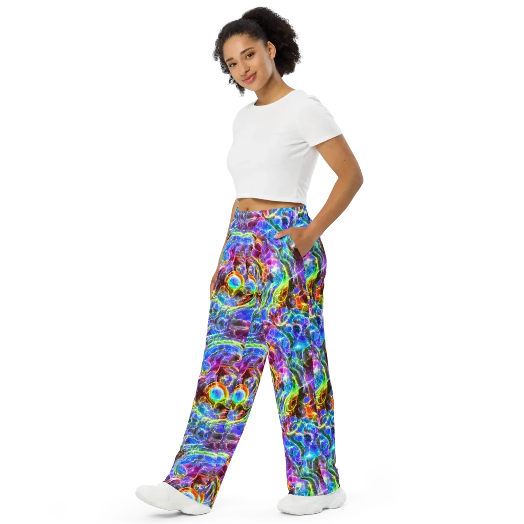 Galaxy Glass on Wide-Leg Pants — Left Front