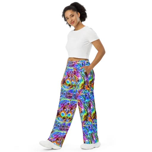 Galaxy Glass on a Wide-Leg Pants