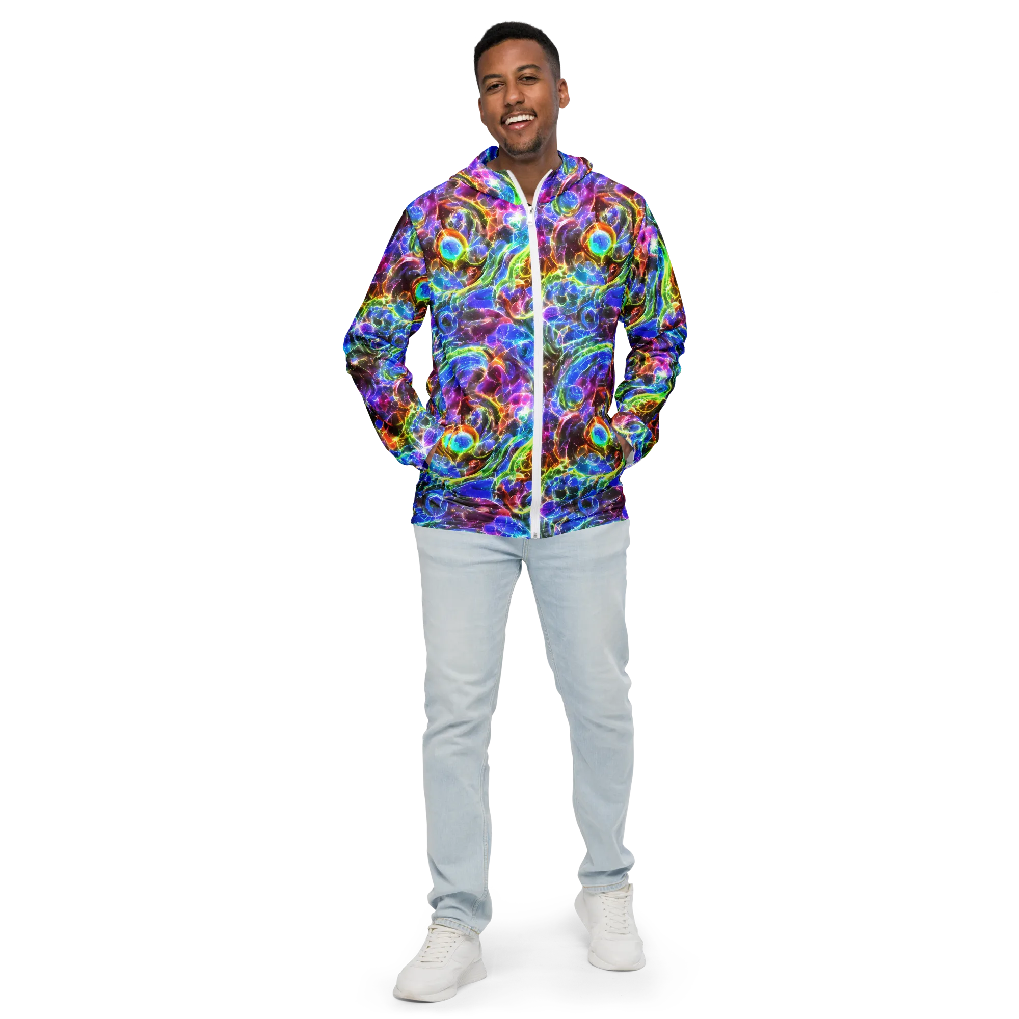 Galaxy Glass on Men's Windbreaker — Front