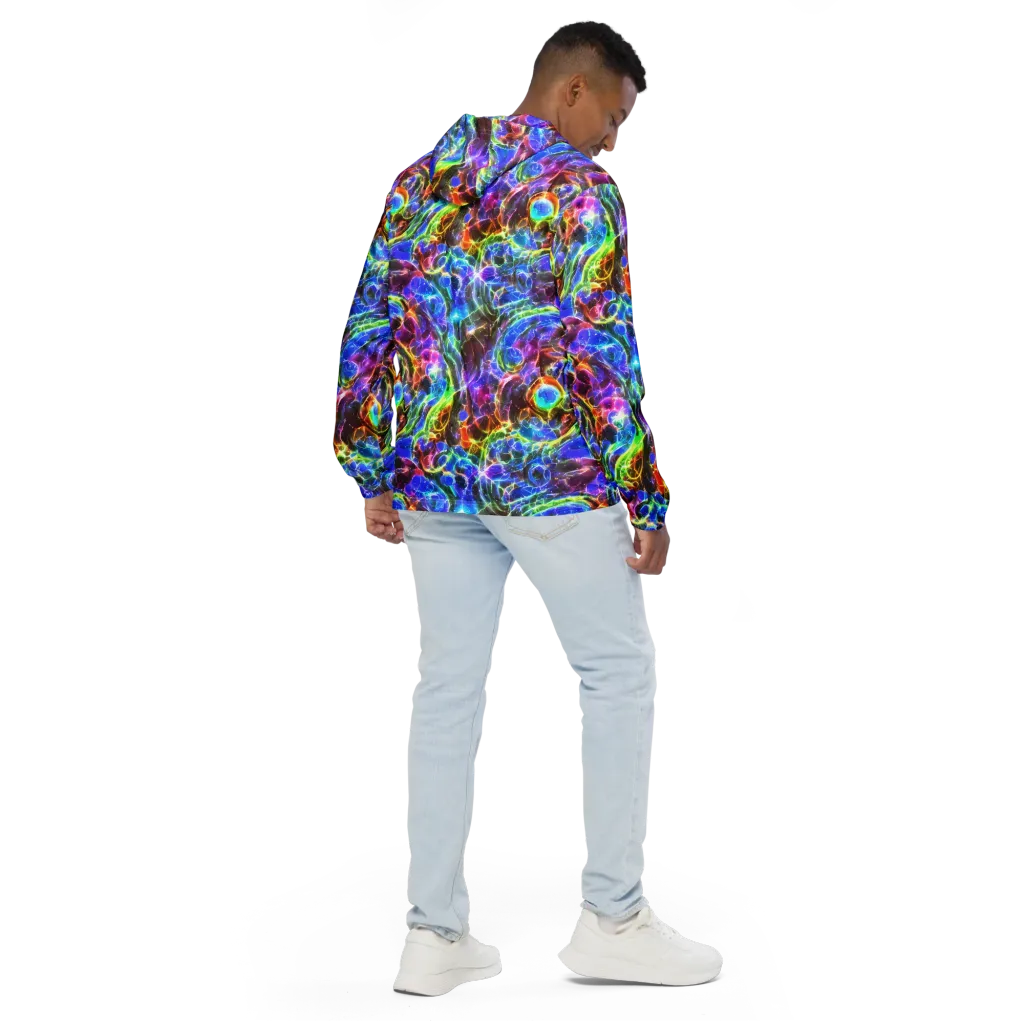 Galaxy Glass on Men's Windbreaker — Back