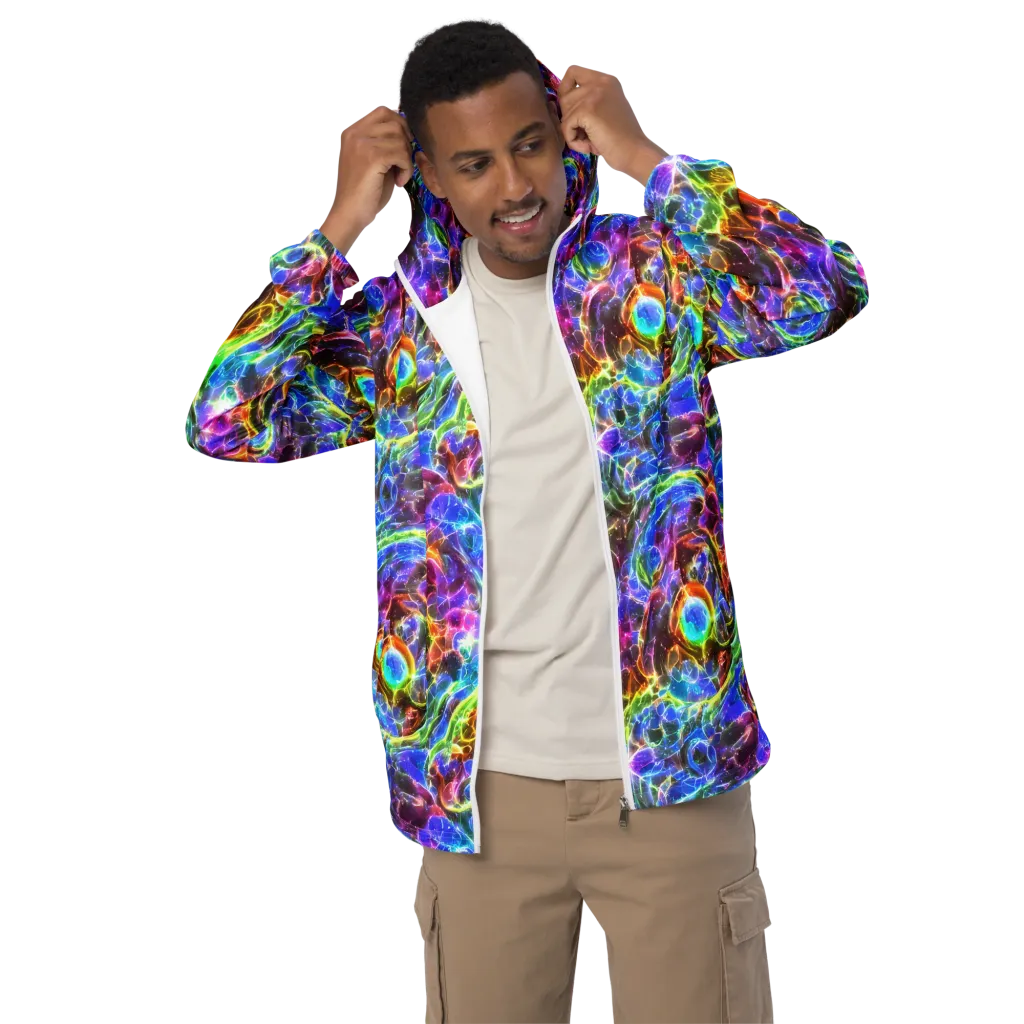 Galaxy Glass on Men's Windbreaker — Front