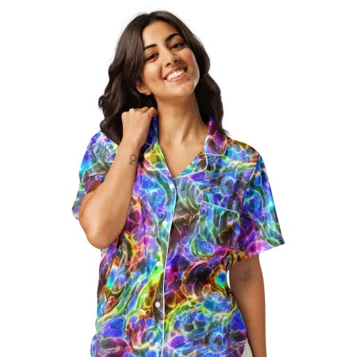 Galaxy Glass on a Women's Short Sleeve Pajama Top