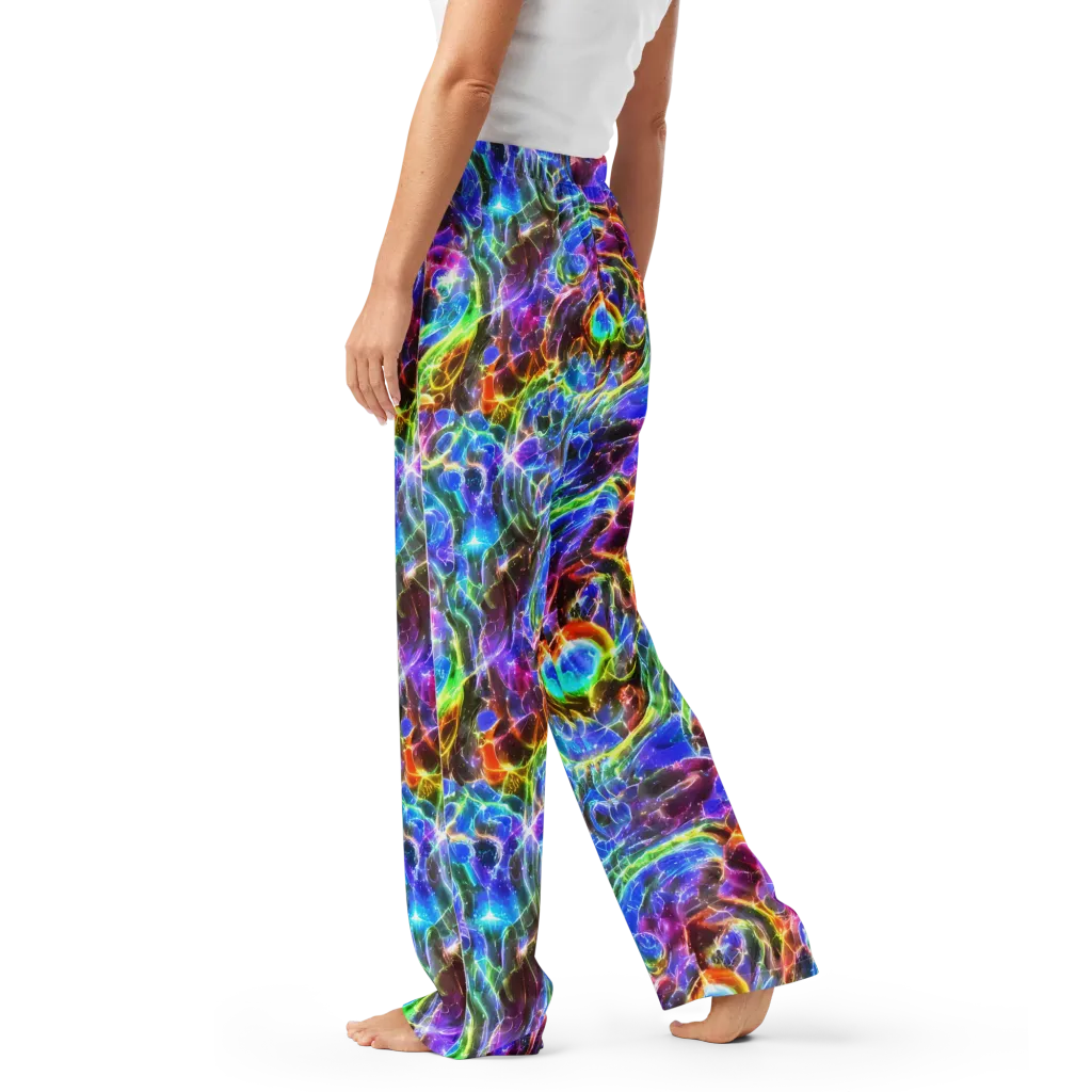 Galaxy Glass on Women's Pajama Pants — Left