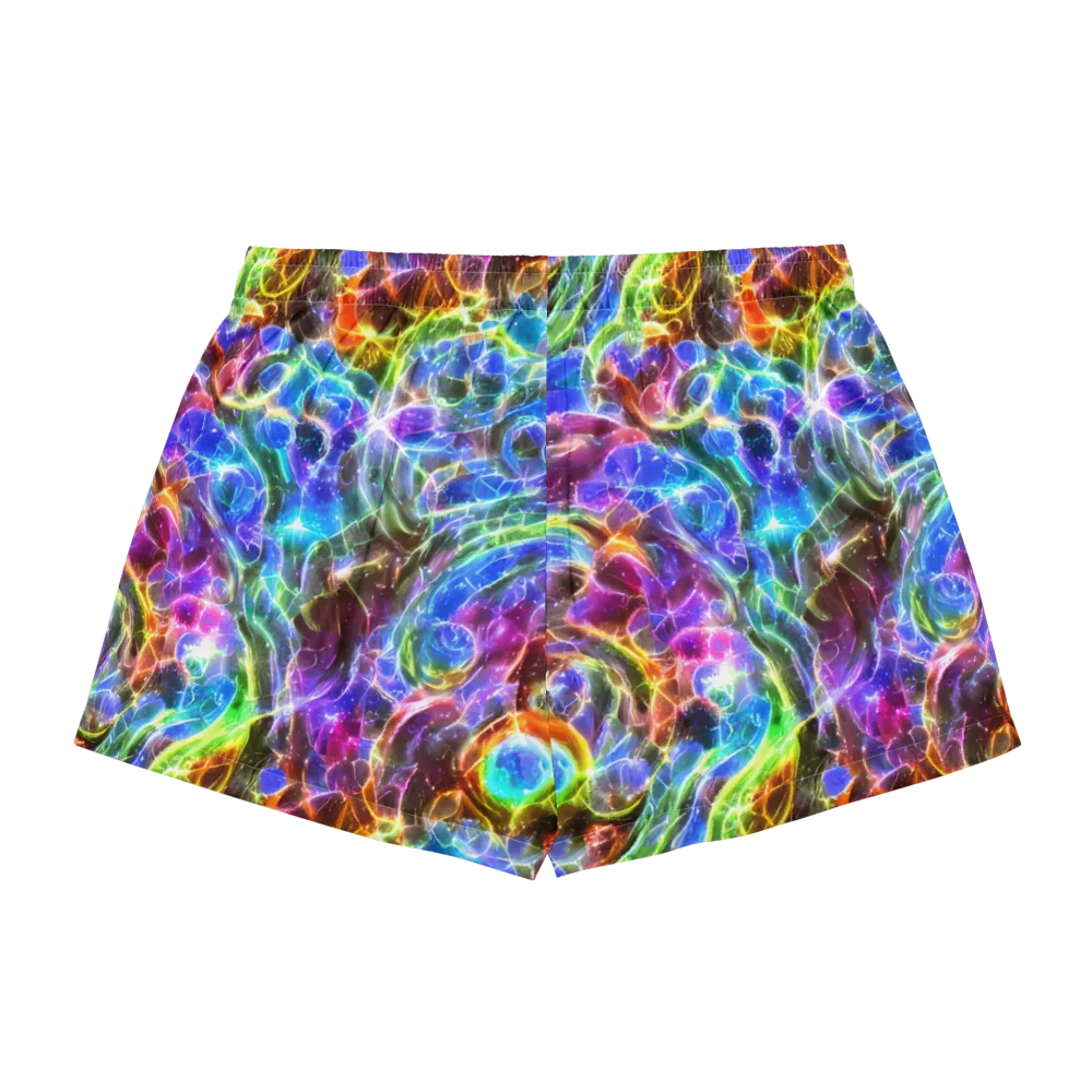 Galaxy Glass on Women's Pajama Shorts — Back