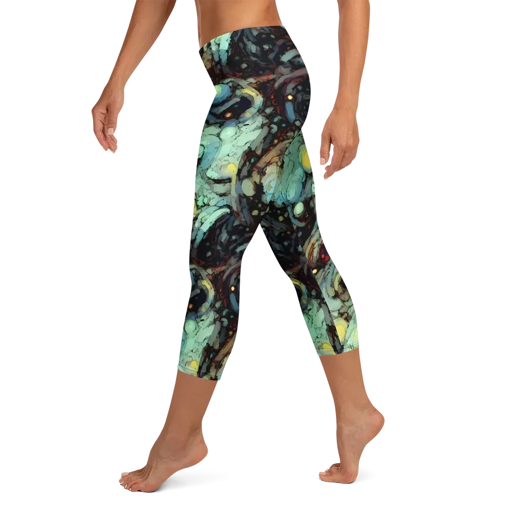 Cavern of Light on Capri Leggings — Left