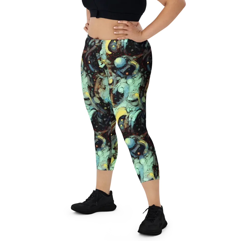 Cavern of Light on Capri Leggings — Front