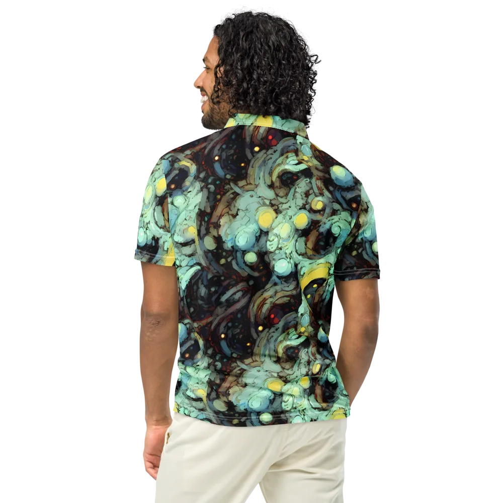 Cavern of Light on Men's Slim Fit Polo Shirt — Back