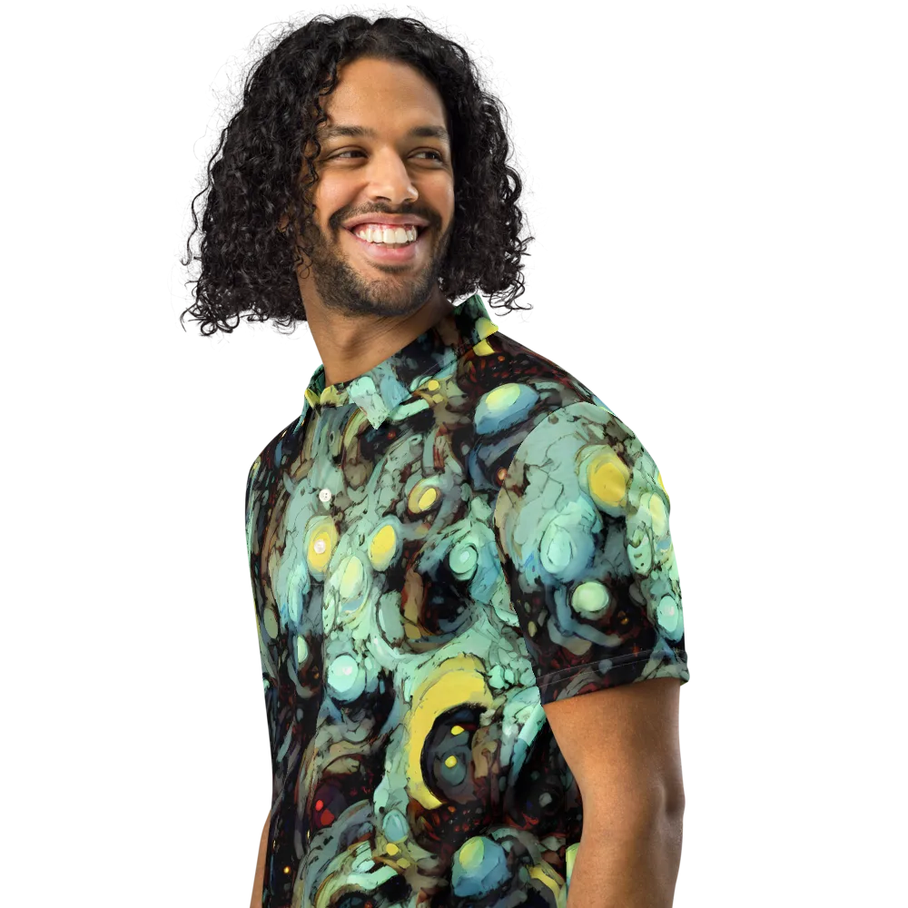 Cavern of Light on Men's Slim Fit Polo Shirt — Left Front