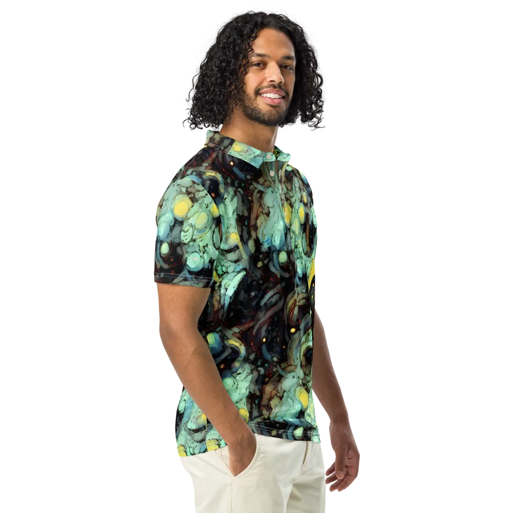 Cavern of Light on Men's Slim Fit Polo Shirt — Right Front