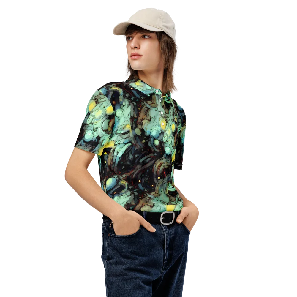 Cavern of Light on Men's Slim Fit Polo Shirt — Right Front
