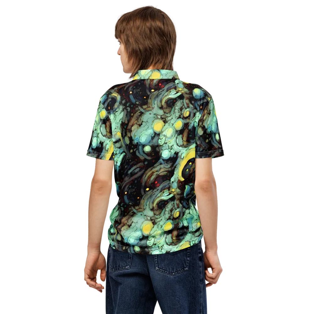 Cavern of Light on Men's Slim Fit Polo Shirt — Back