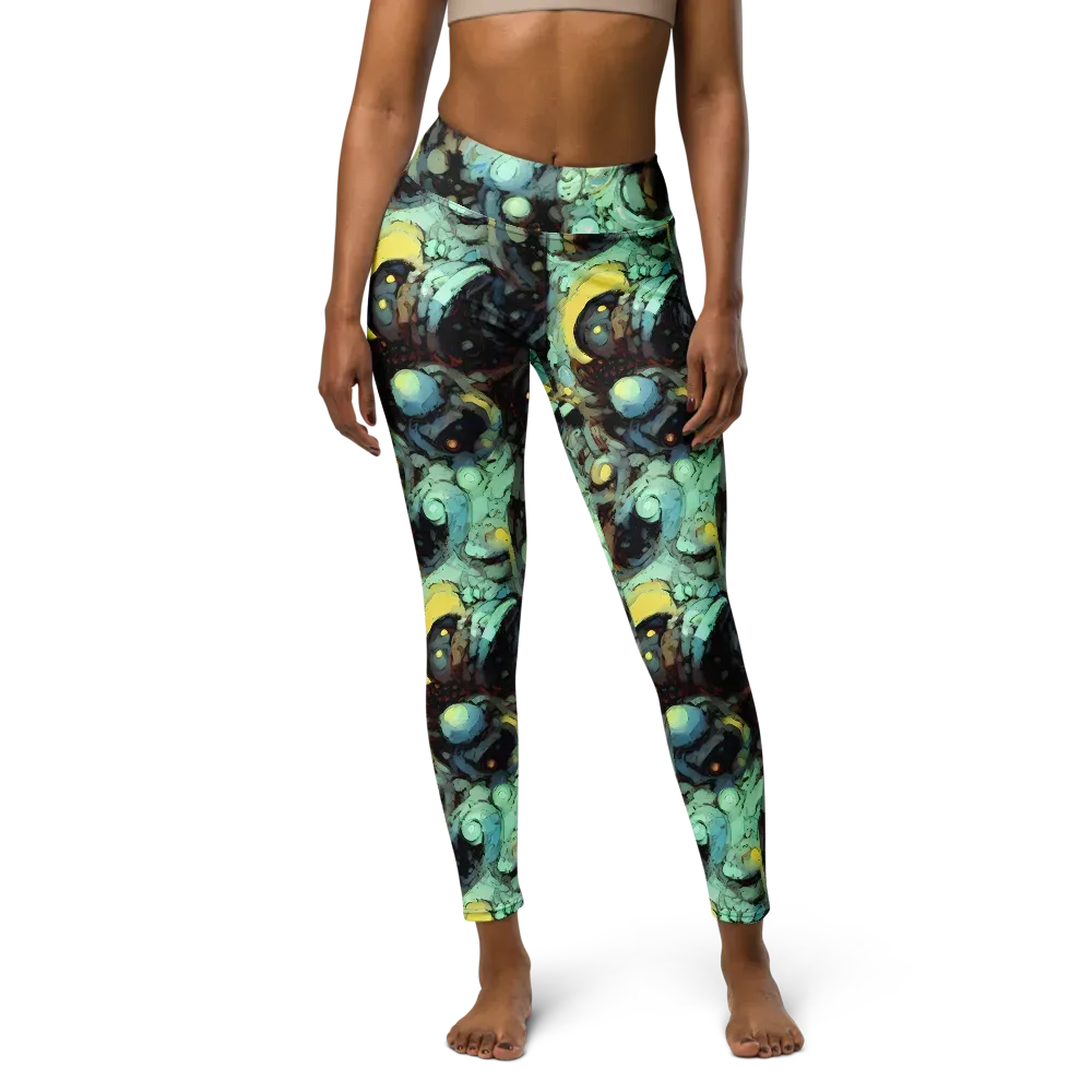 Cavern of Light on Yoga Leggings — Front