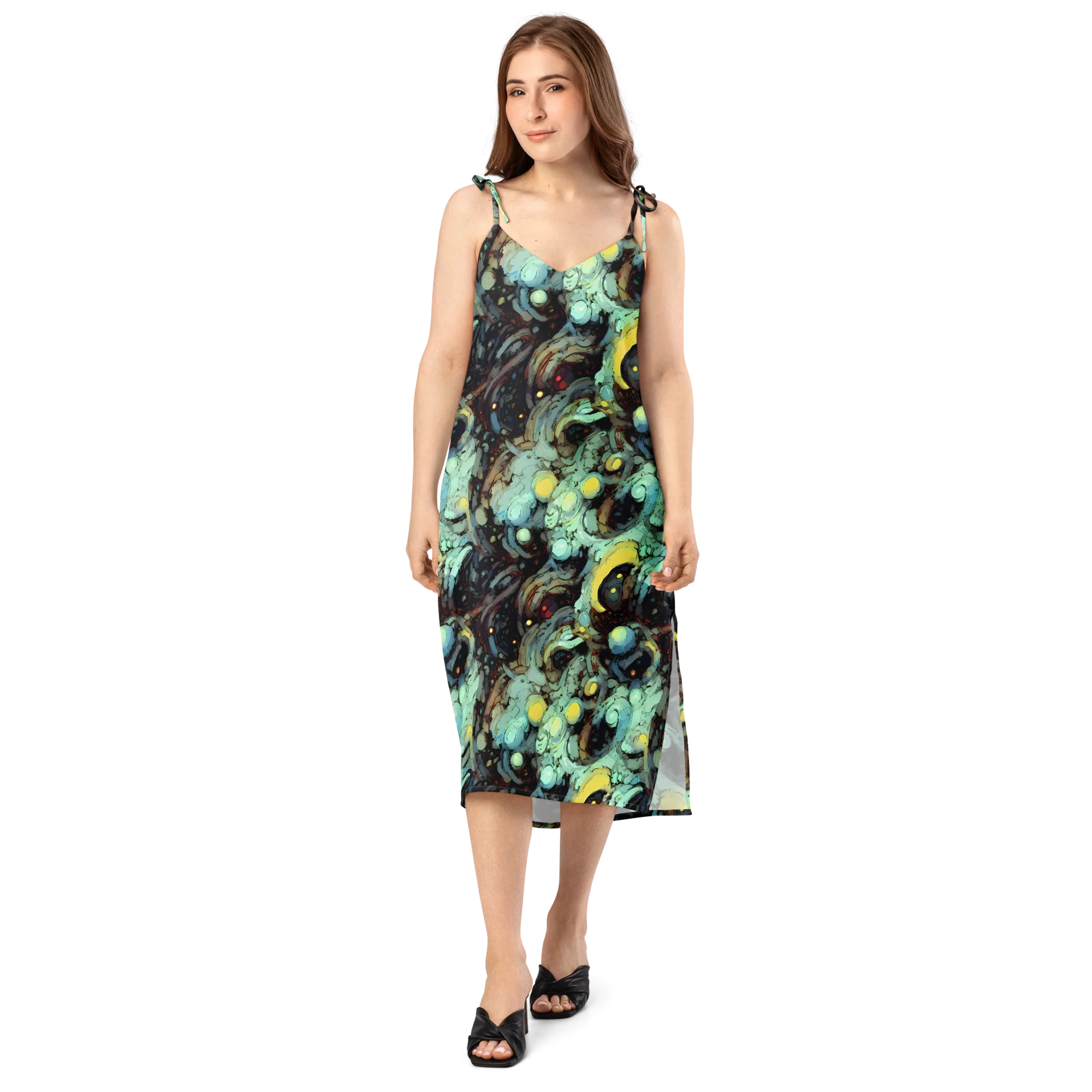 Cavern of Light on Slip Dress — Front