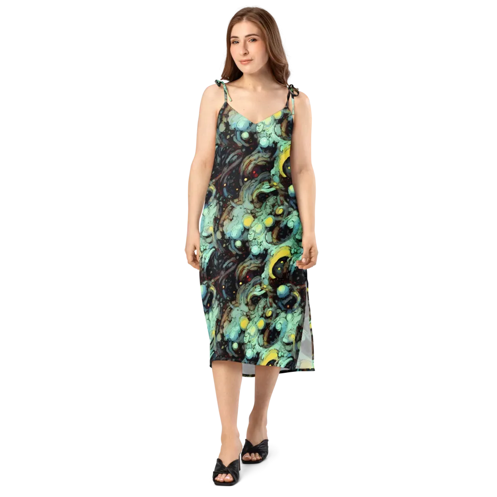 Cavern of Light on Slip Dress — Front