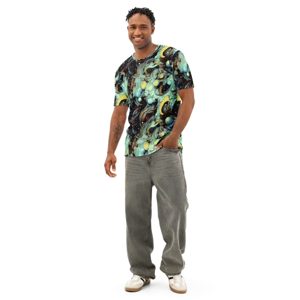 Cavern of Light on Men's Cotton Crew Neck T-Shirt — Front