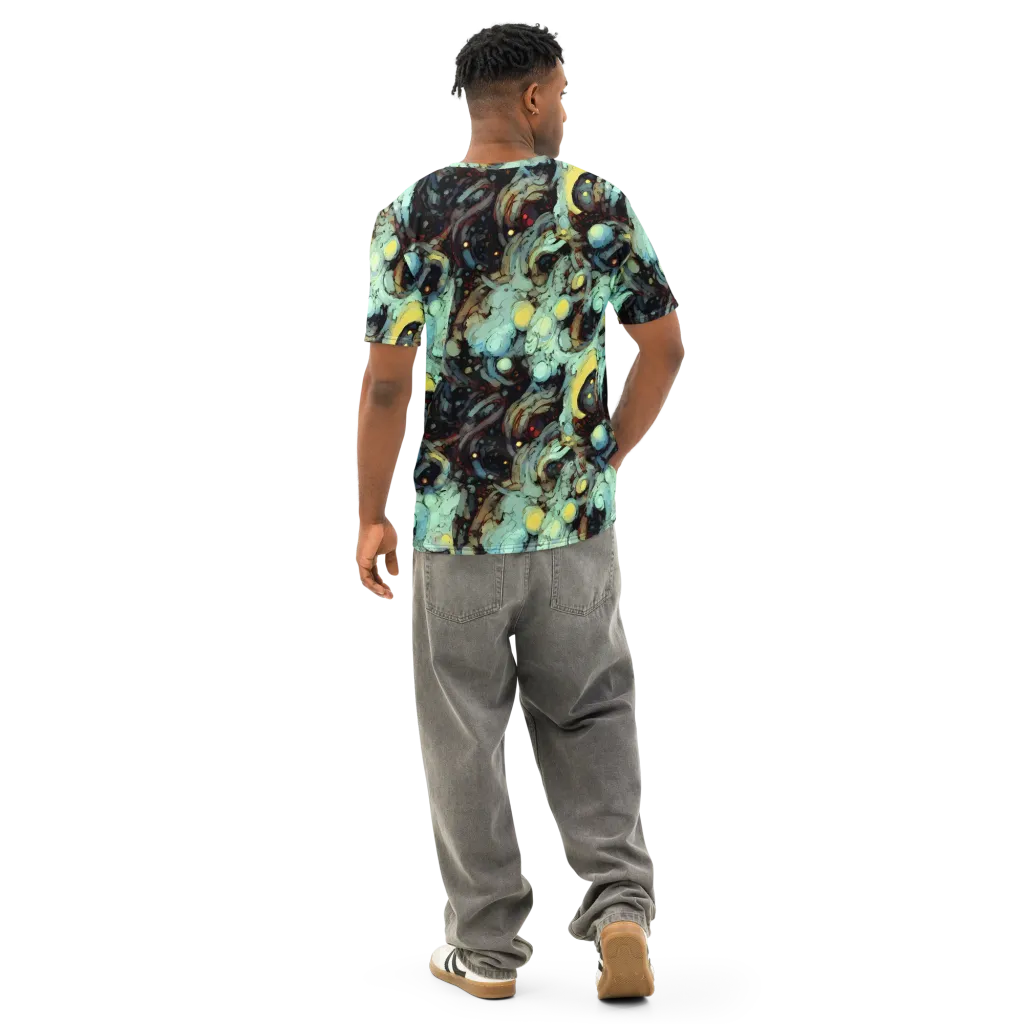 Cavern of Light on Men's Cotton Crew Neck T-Shirt — Back