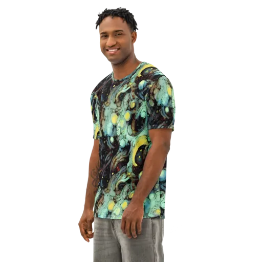 Cavern of Light on a Men's Cotton Crew Neck T-Shirt