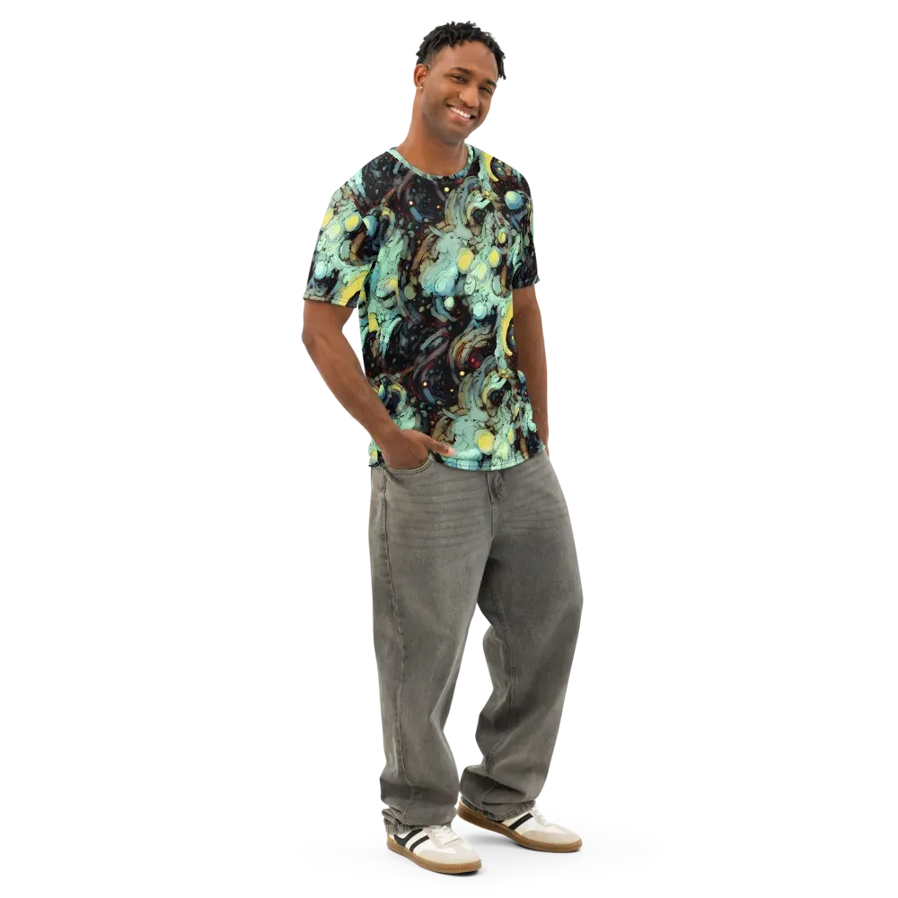 Cavern of Light on Men's Cotton Crew Neck T-Shirt — Right Front