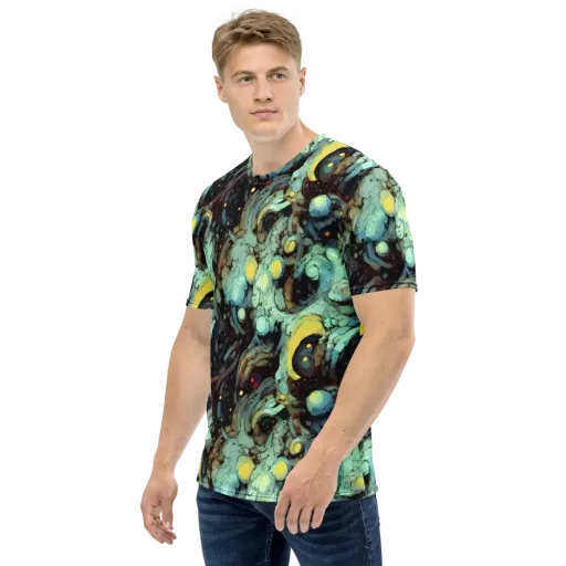 Cavern of Light on a Men's Crew Neck T-Shirt