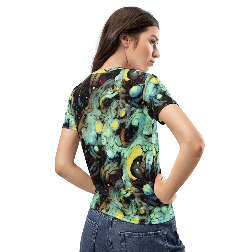 Cavern of Light on Women's Crew Neck T-Shirt — Back