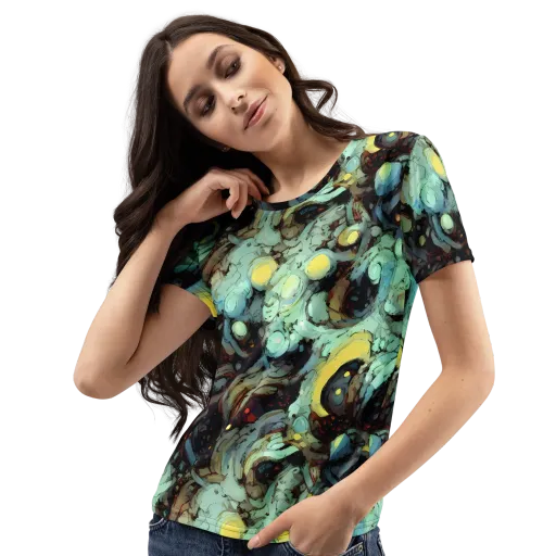 Cavern of Light on a Women's Crew Neck T-Shirt
