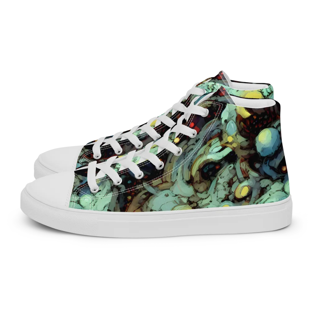 Cavern of Light on Women's High Top Canvas Shoes — Left